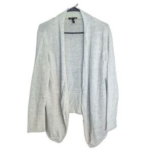 Eileen Fisher Organic Linen Open Front Cardigan Light Sage Mist Green Size XL